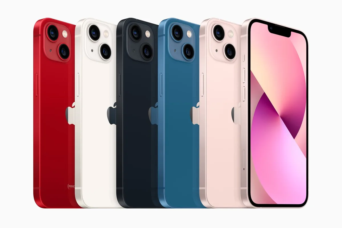 Alle kleuren voor de nieuwe iPhone 13.