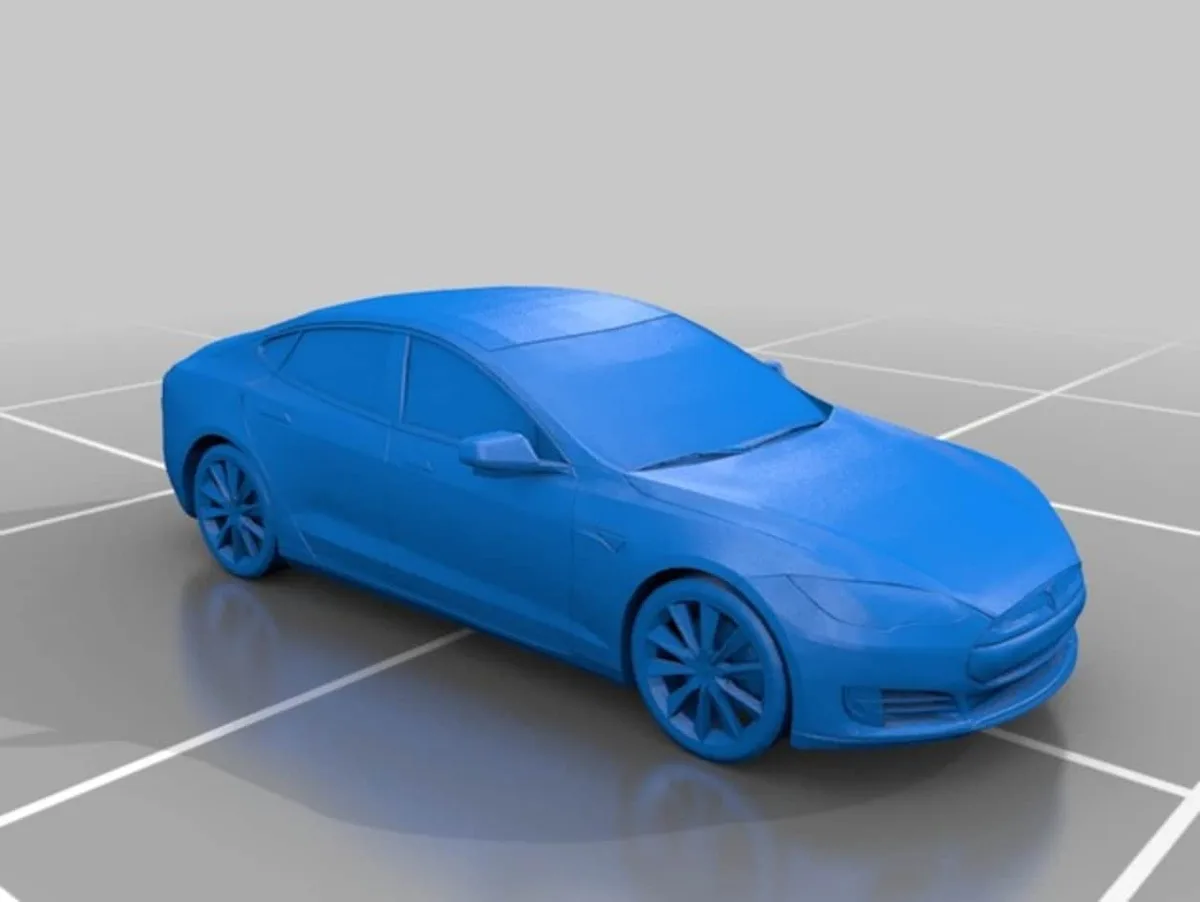 Een Tesla-model voor de 3D-printer.
