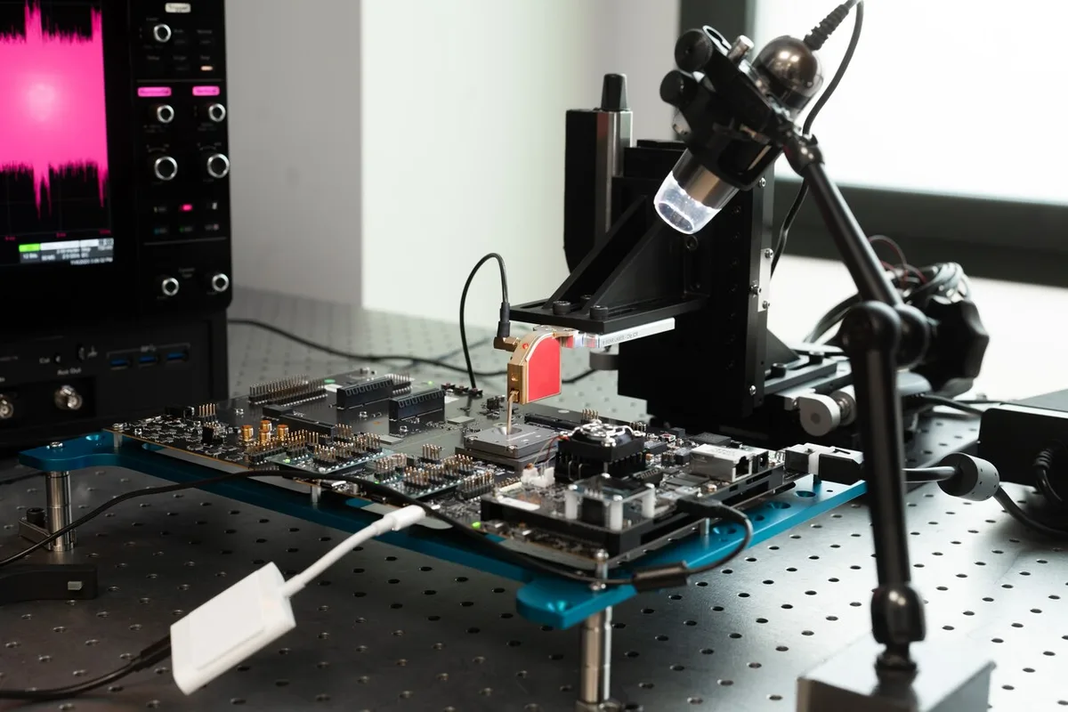 Laboratorium van Apple in Parijs waar Apple-hackers de iPhone, iPad en iMac proberen te kraken.
