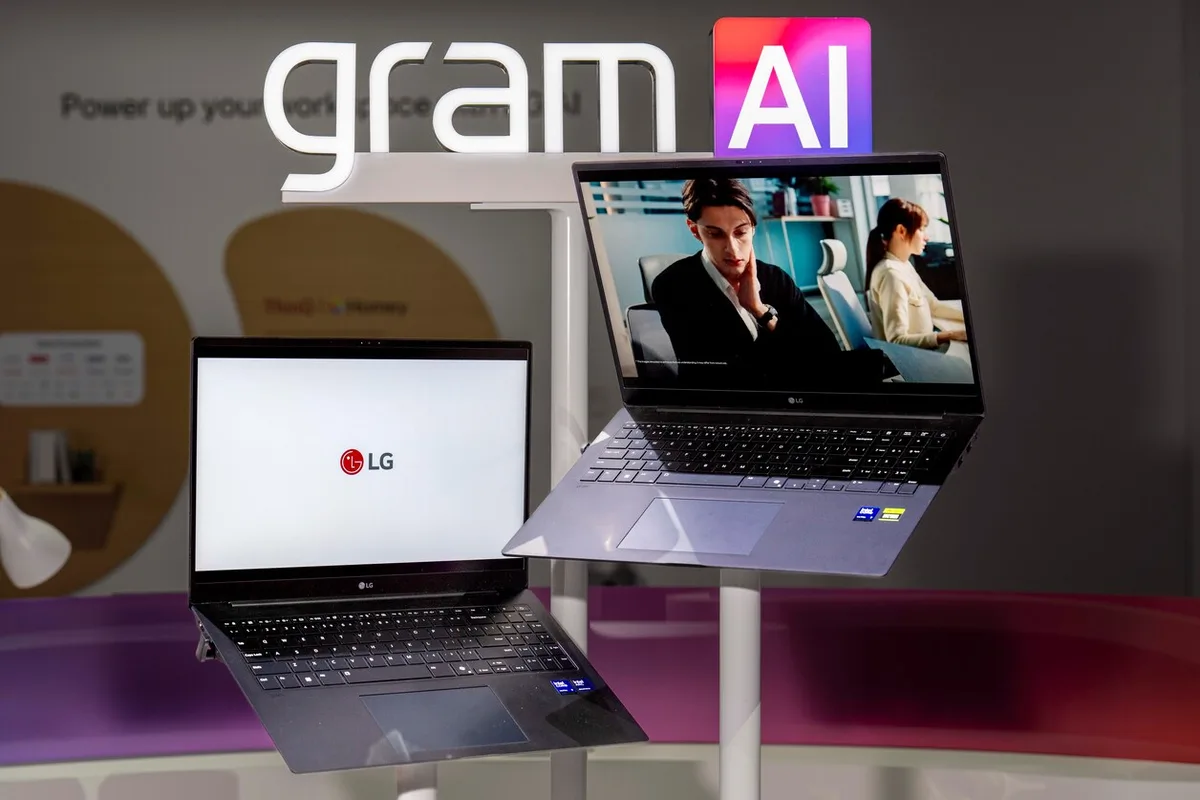 De AI-laptops van LG. 