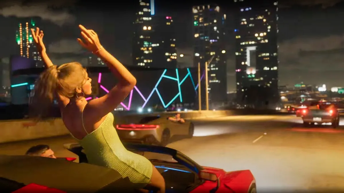 Beeld uit de nieuwste Grand Theft Auto trailer.