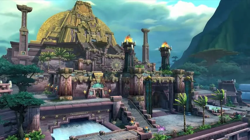 En van op de Inca's geïnspireerde tempels...
