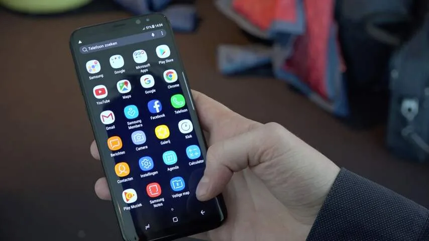 De software van Samsung is grotendeels gelijk gebleven.