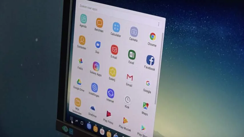 Het besturingssysteem ziet er dan een beetje uit als Chrome OS.